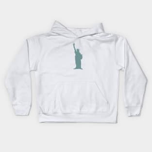 Statue of Liberty Silhouette Kids Hoodie